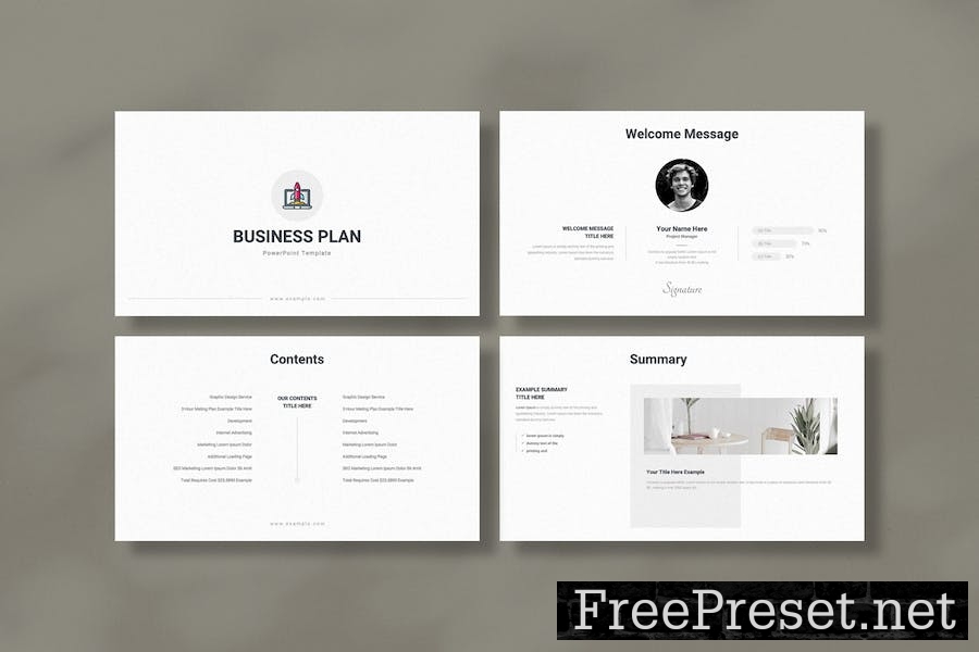 Business Plan Keynote Template PWGH6Y5