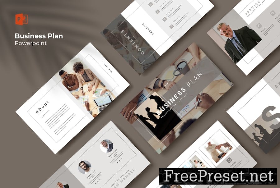 Business Plan PowerPoint Presentation Template 4FJFXEG