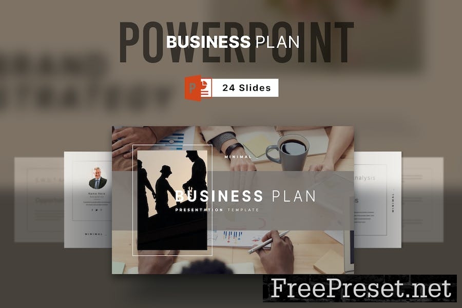 Business Plan PowerPoint Presentation Template 4FJFXEG