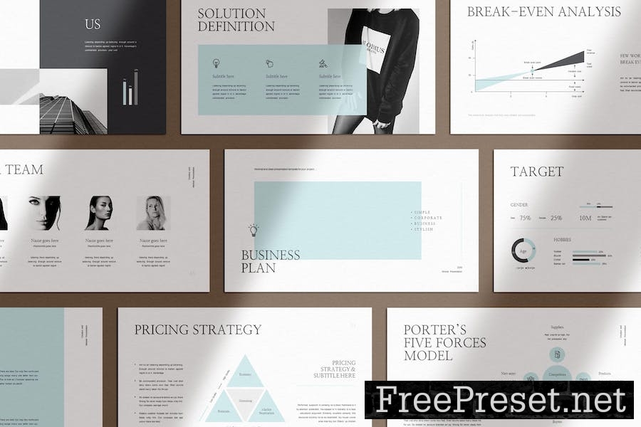 Business Plan PowerPoint Presentation Template ZSFBFGJ