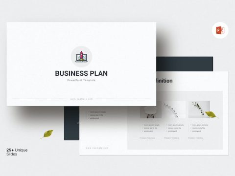 Business Plan PowerPoint Template ELMVSSX