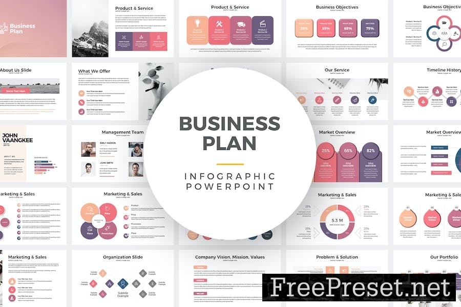 Business Plan PowerPoint Template Y9WMD7U