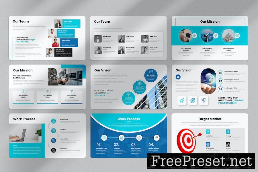 Business PowerPoint Presentation Template EVWDST2