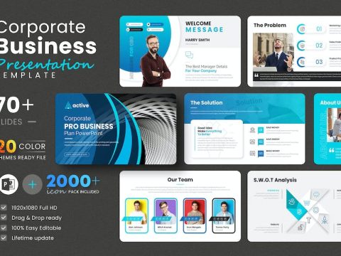 Business PowerPoint Presentation Template EVWDST2