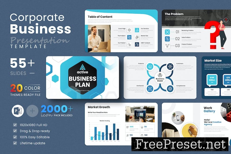 Business PowerPoint Presentation Template WHSW92R