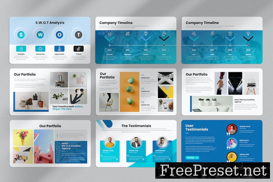 Business Presentation Google Slides Template