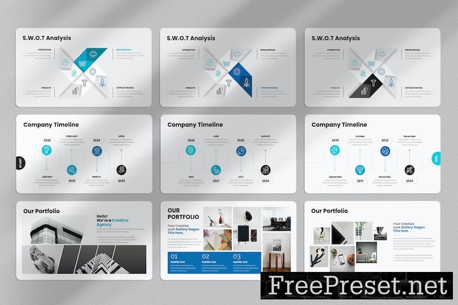 Business Presentation Google Slides Template L7D5ERF