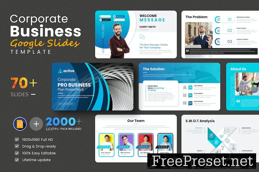 Business Presentation Google Slides Template L7D5ERF