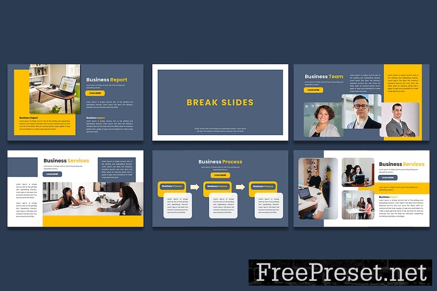 Business Report Presentation GoogleSlides Template