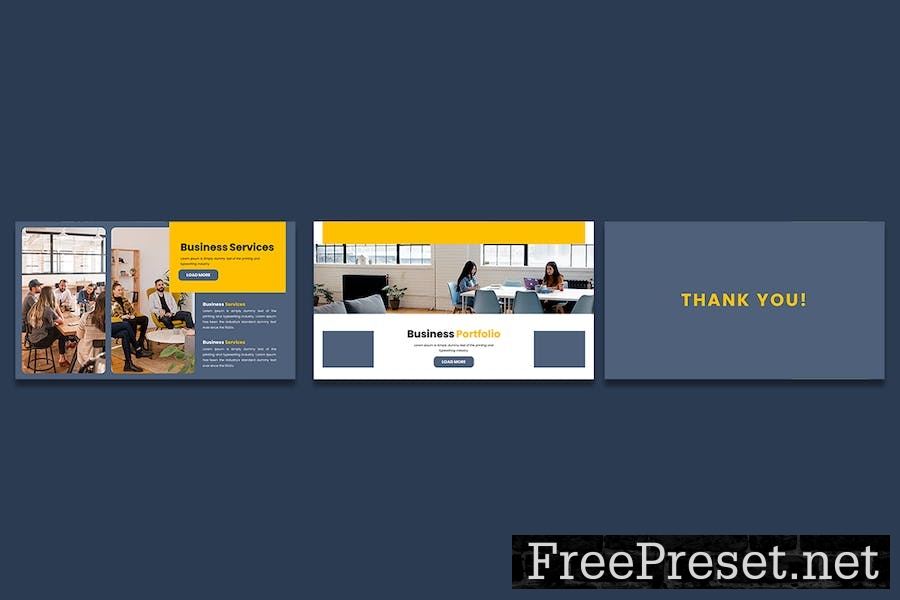 Business Report Presentation GoogleSlides Template