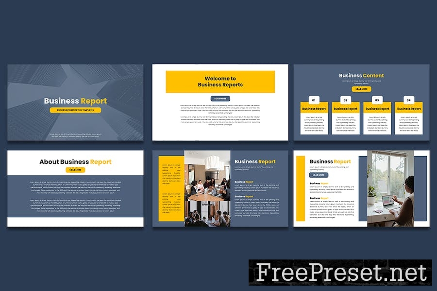 Business Report Presentation GoogleSlides Template