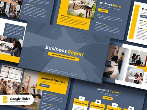 Business Report Presentation GoogleSlides Template