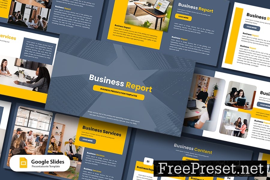 Business Report Presentation GoogleSlides Template