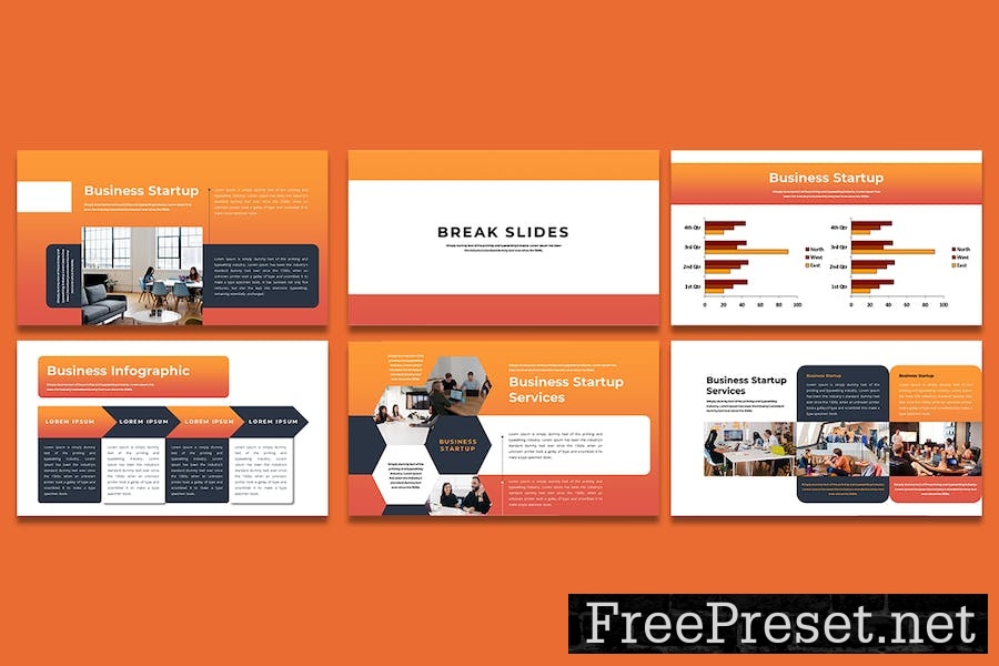 Business Startup - PowerPoint Template FH6PU83