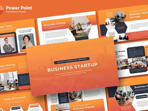 Business Startup - PowerPoint Template FH6PU83