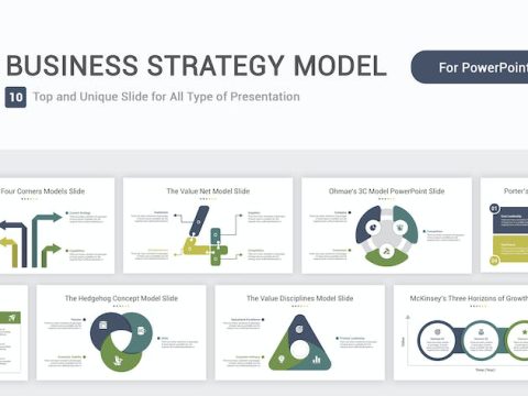 Business Strategy Model PowerPoint Template AXSKA4L