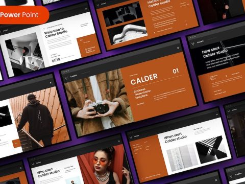 Calder – Business PowerPoint Template 5LK4DQB