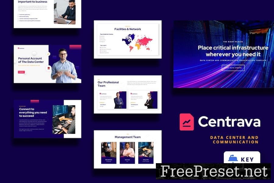 Centrava - Data Center Keynote Template