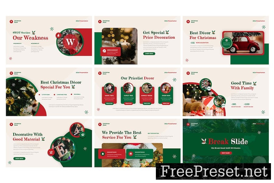 Christmas Eve - Google Slide Template JVS7ZQF