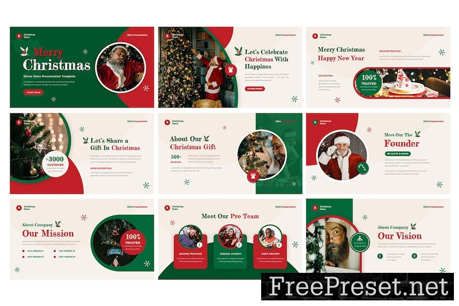 Christmas Eve - Google Slide Template JVS7ZQF