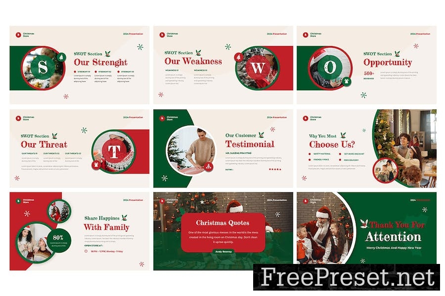 Christmas Eve - Powerpoint Template RGZBX4W