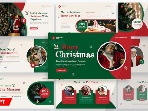 Christmas Eve - Powerpoint Template RGZBX4W