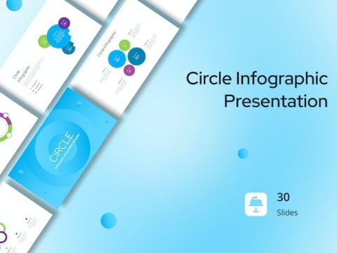 Circle Infographic Presentation Keynote XKSB75W