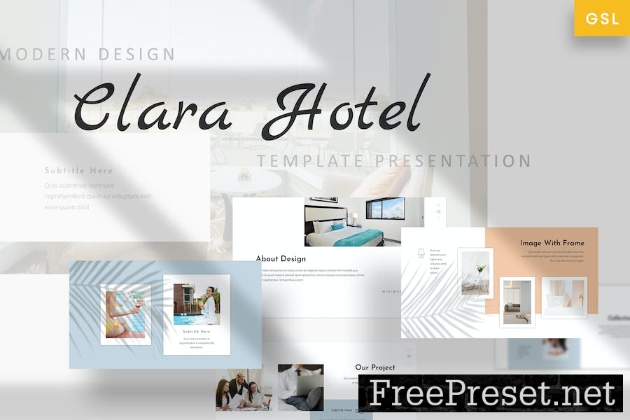 Clara - Hotel Romantic Google Slides Template GNDHLS4