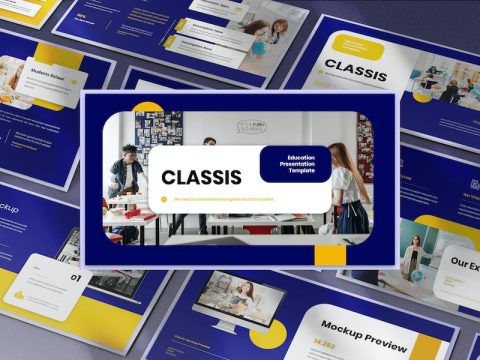 Classis Education Presentation PowerPoint Template QGTTBCW