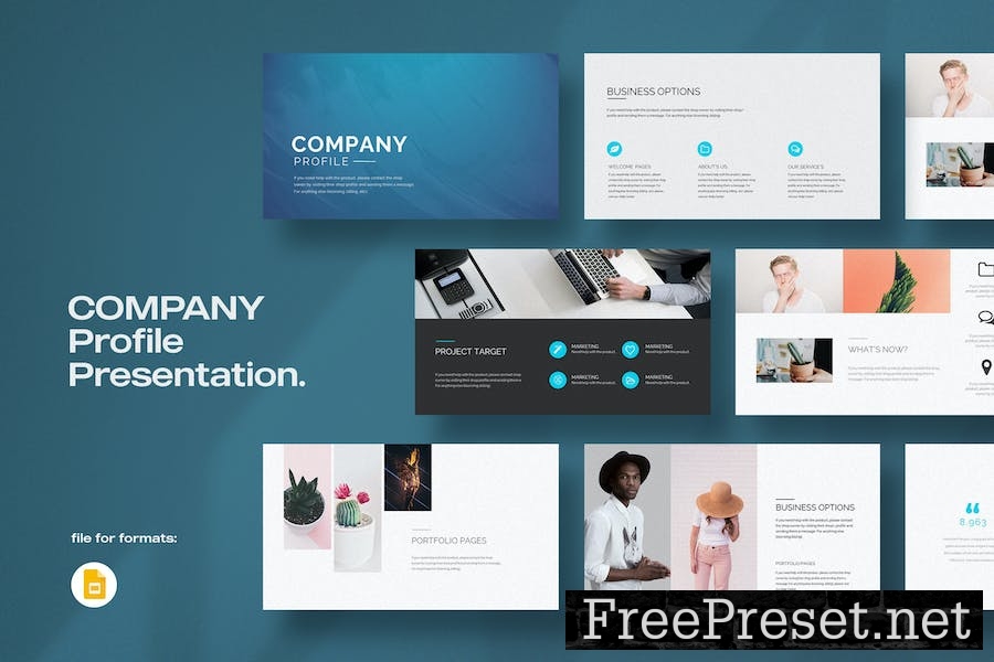 Company Profile Google Slides Template