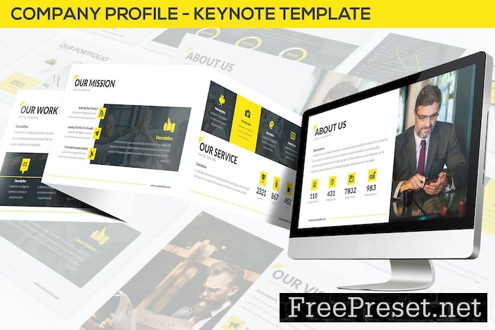 Company Profile - Keynote Template 3N9RF6