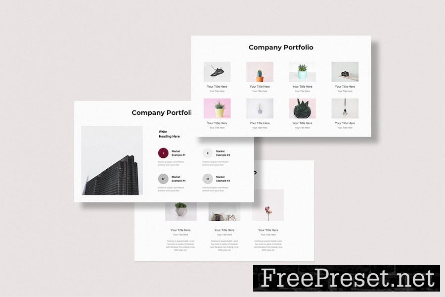 Company Profile Minimal Business Google Slides LRXDHQM