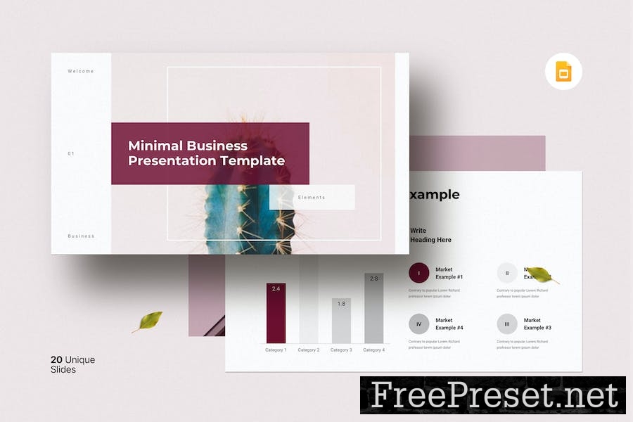 Company Profile Minimal Business Google Slides LRXDHQM