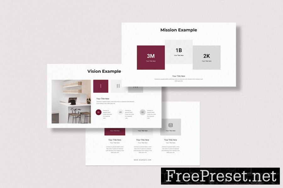 Company Profile Minimal Business PowerPoint PPM6VA6