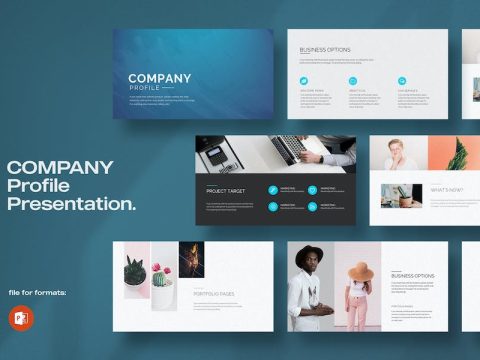 Company Profile Presentation Template 8LH64NU