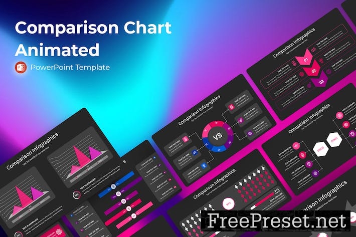 Comparison Chart Animated Powerpoint Presentation MULBUQQ