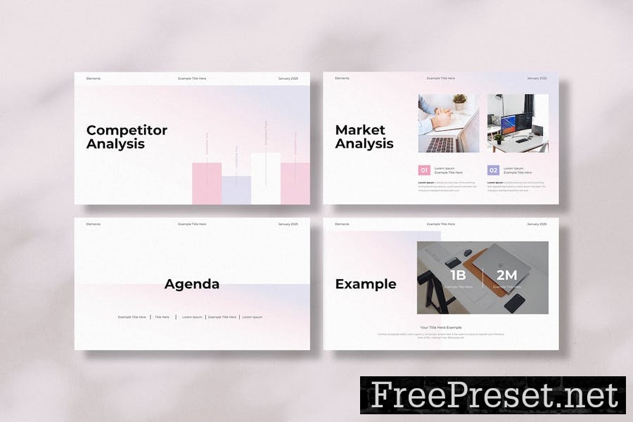 Competitor Analysis Keynote Template DF3MDAQ