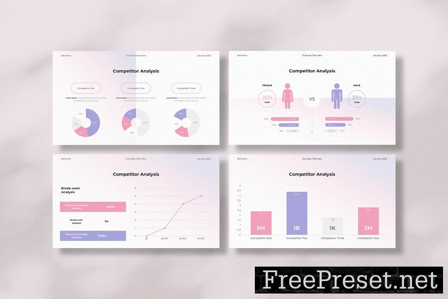 Competitor Analysis Keynote Template DF3MDAQ