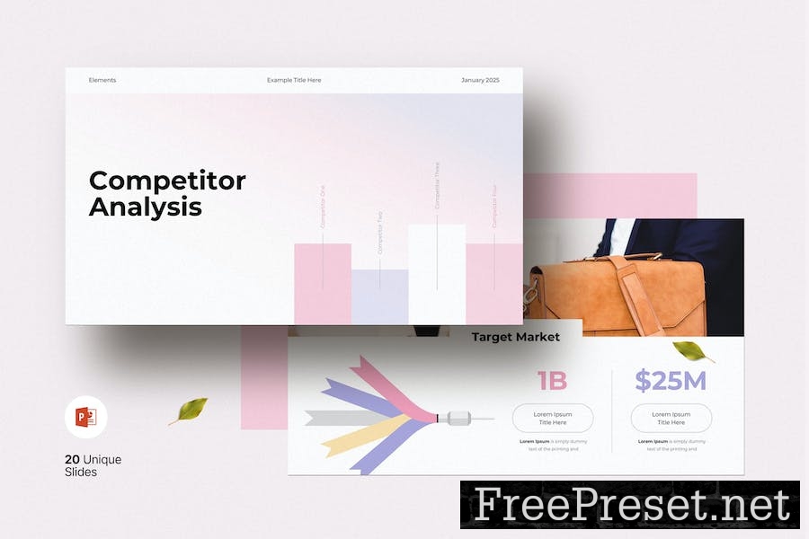 Competitor Analysis PowerPoint Template PYSTXAK