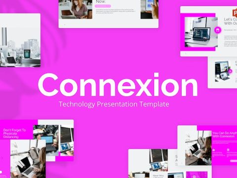 Connexion Purple Technology PowerPoint Template