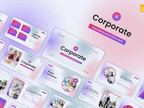 Corporate Business Google Slides Template 7WD9VW4