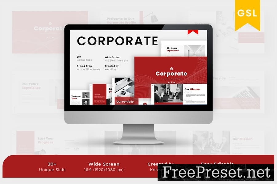 CORPORATE Google Slide Template