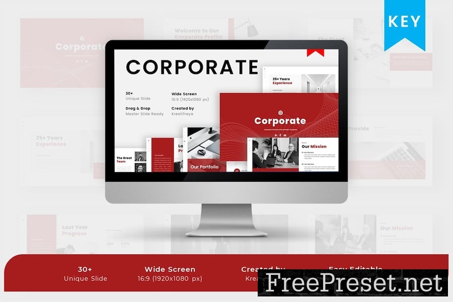 CORPORATE Keynote Template QSPVVFZ