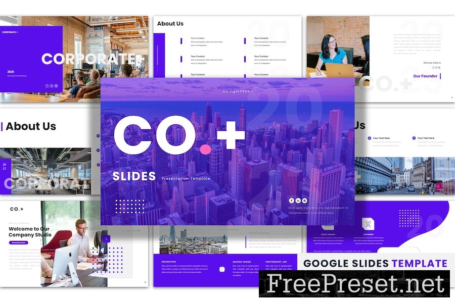 Corporate Plus - Google Slides Presentation -