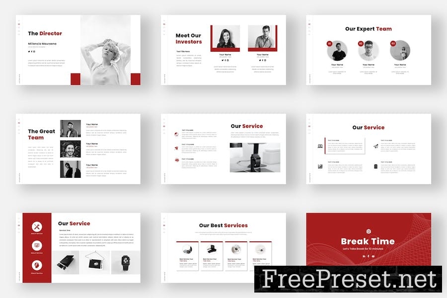 CORPORATE PowerPoint Template WANQUCG