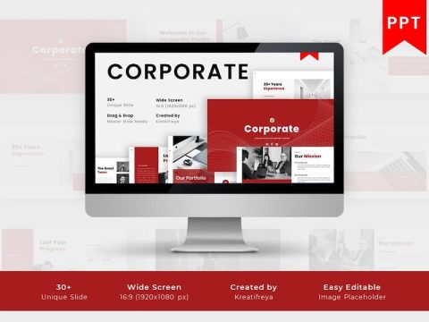 CORPORATE PowerPoint Template WANQUCG