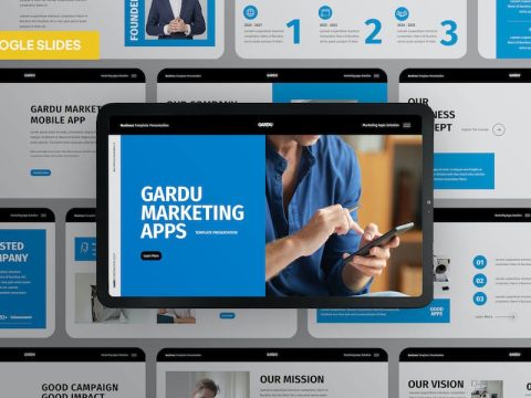 Creative Blue Gray Business Profile GSL