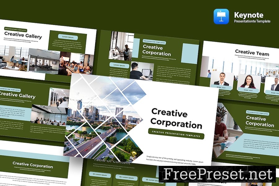 Creative Corporation - Keynote Template 856JZFH