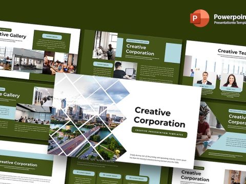 Creative Corporation - PowerPoint Template WRY2KLT