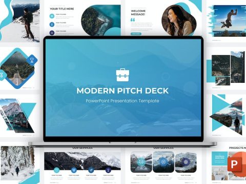 Creative Modern Pitch Deck PowerPoint Template YJ2SE7E